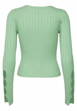 Noisy May Langärmeliges Cut-Out - Trui - Absinthe Green -Noisy May f7f43ed001d94bf3bf82f40d37faa57e