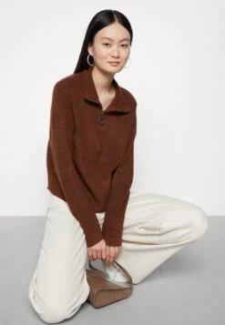 Noisy May Nmnewalice High Neck- Trui - Cappuccino -Noisy May f910f8dbb5664674a3186c0a491a721d