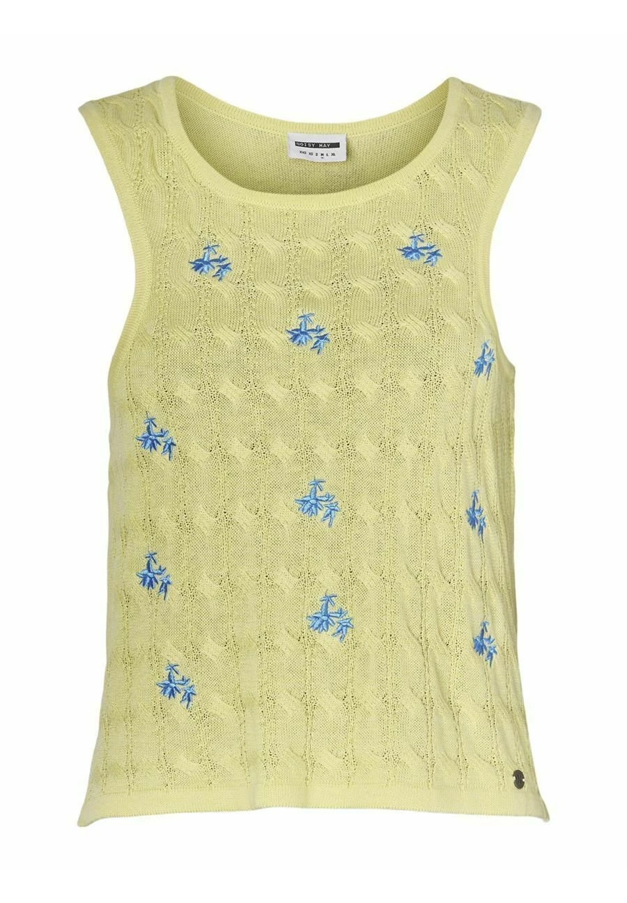 Noisy May Top - Pale Lime Yellow 3 Noisy May Top - Pale Lime Yellow
