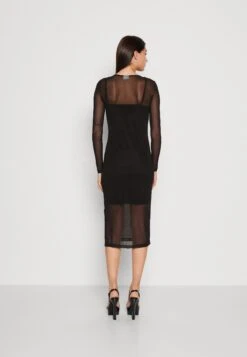 Noisy May Nmmissy O Neck Midi Dress - Cocktailjurk - Black -Noisy May fe7141cd044e4d74b86b4167cf35d12c